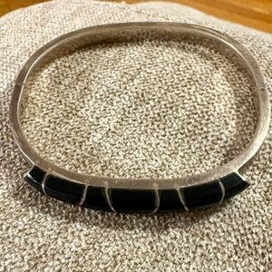 Sterling silver and Onyx bracelet